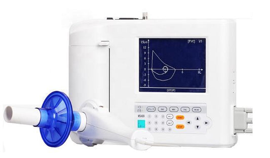 Больничный спирометр Цифровой спирометр Диагностическая спирометрия дыхания с принтером